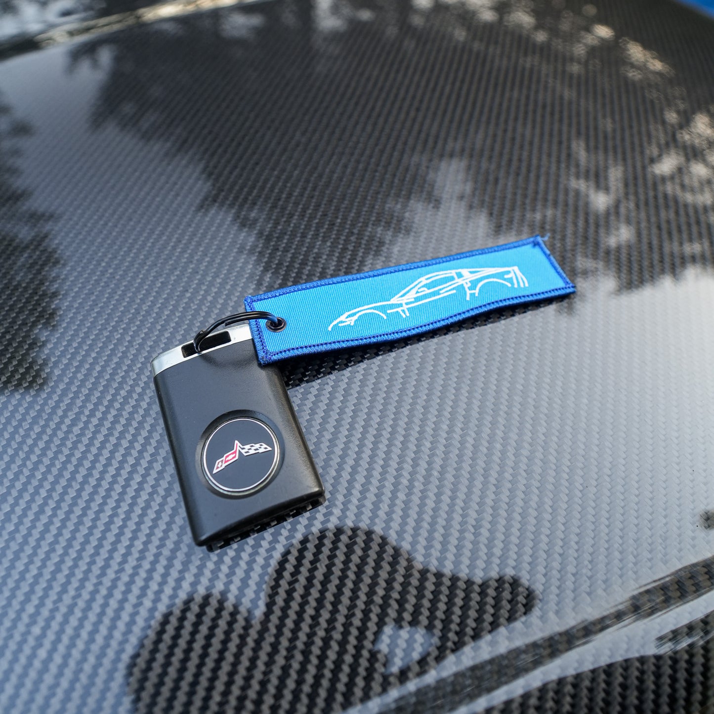 Corvette Silhouette Jet Tag